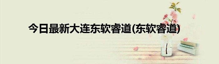 今日最新大连东软睿道(东软睿道)