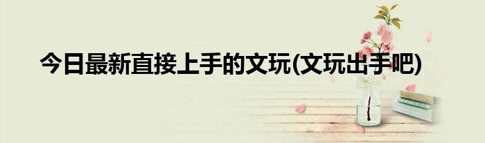 今日最新直接上手的文玩(文玩出手吧)
