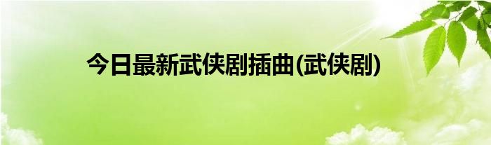 今日最新武侠剧插曲(武侠剧)