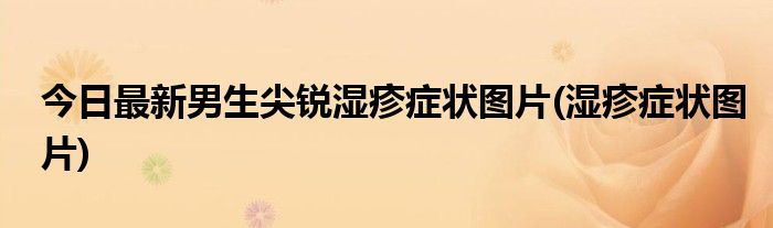 今日最新男生尖锐湿疹症状图片(湿疹症状图片)
