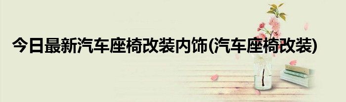 今日最新汽车座椅改装内饰(汽车座椅改装)