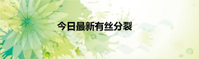 今日最新有丝分裂