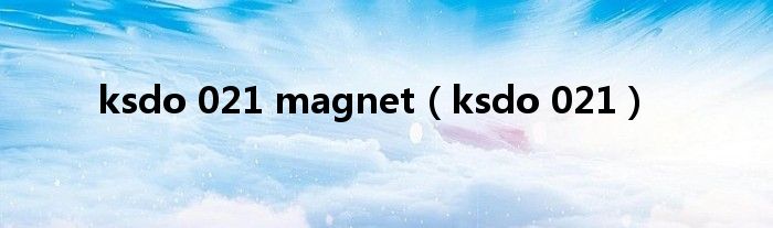 ksdo 021 magnet(ksdo 021)