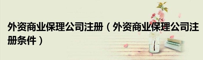 外资商业保理公司注册(外资商业保理公司注册条件)