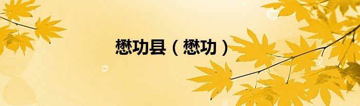 懋功县（懋功）