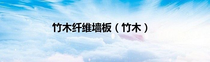 竹木纤维墙板（竹木）