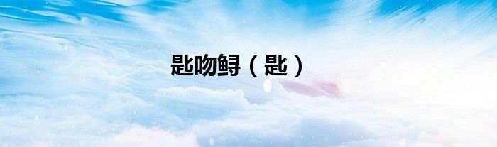 匙吻鲟（匙）