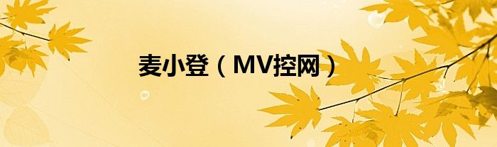 麦小登（MV控网）