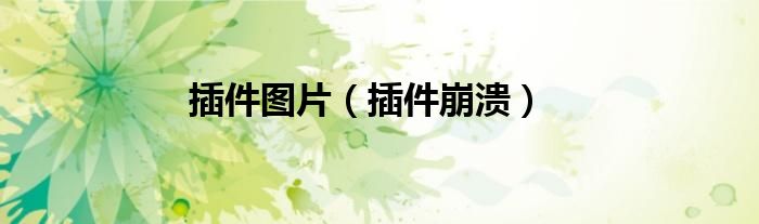 插件图片(插件崩溃)
