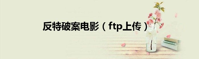 反特破案电影(ftp上传)