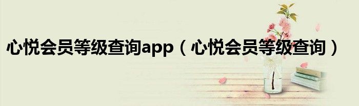 心悦会员等级查询app(心悦会员等级查询)