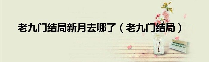 老九门结局新月去哪了(老九门结局)
