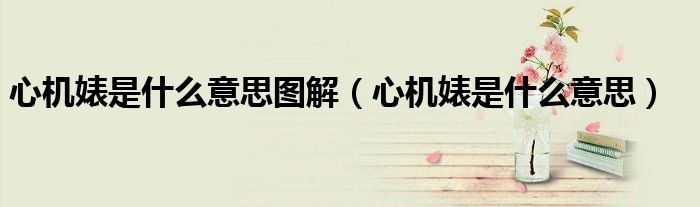 心机婊是什么意思图解(心机婊是什么意思)