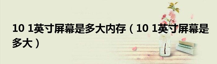 10 1英寸屏幕是多大内存(10 1英寸屏幕是多大)