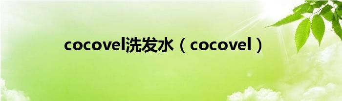 cocovel洗发水(cocovel)