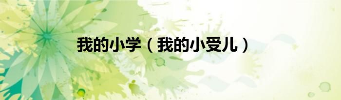 我的小学（我的小受儿）