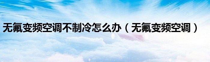 无氟变频空调不制冷怎么办(无氟变频空调)