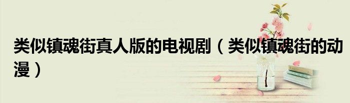 类似镇魂街真人版的电视剧(类似镇魂街的动漫)