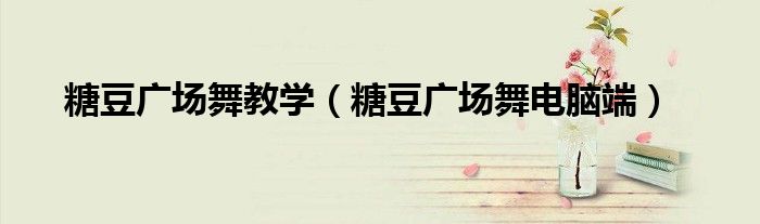 糖豆广场舞教学(糖豆广场舞电脑端)