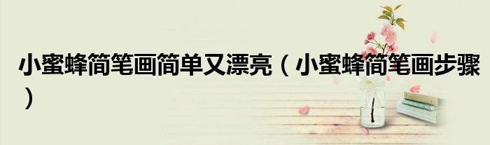 小蜜蜂简笔画简单又漂亮(小蜜蜂简笔画步骤)