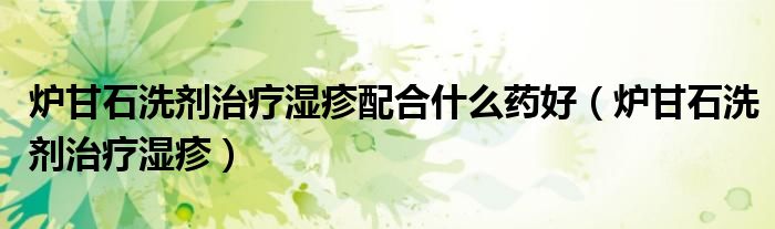 炉甘石洗剂治疗湿疹配合什么药好(炉甘石洗剂治疗湿疹)