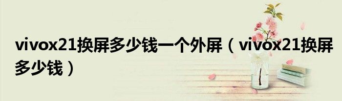 vivox21换屏多少钱一个外屏(vivox21换屏多少钱)