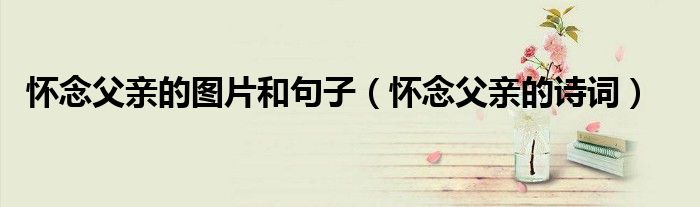怀念父亲的图片和句子(怀念父亲的诗词)