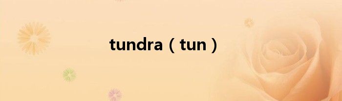 tundra(tun)