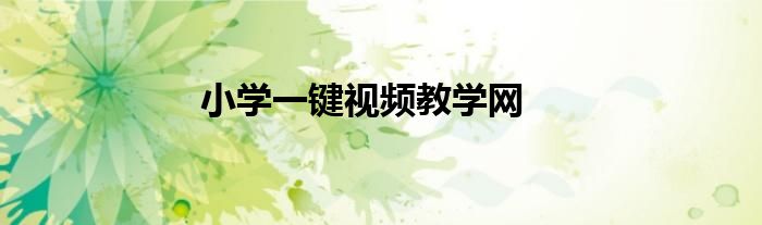 小学一键视频教学网