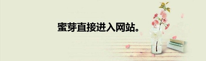 蜜芽直接进入网站。