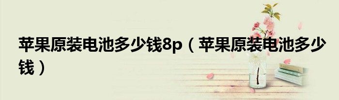 苹果原装电池多少钱8p(苹果原装电池多少钱)