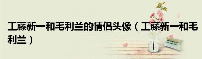 工藤新一和毛利兰的情侣头像(工藤新一和毛利兰)