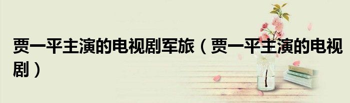 贾一平主演的电视剧军旅(贾一平主演的电视剧)