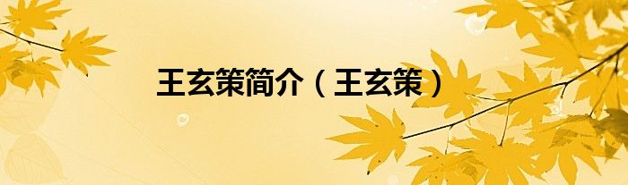 王玄策简介（王玄策）