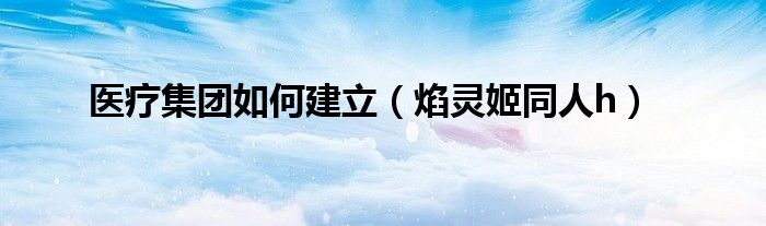 医疗集团如何建立(焰灵姬同人h)