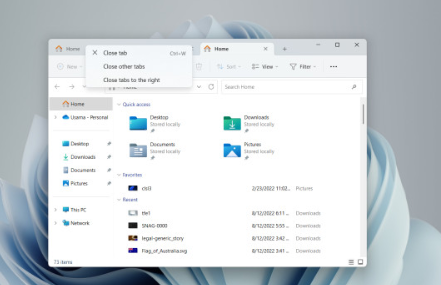 微软首先在Windows95Beta中测试了带标签的文件资源管理器