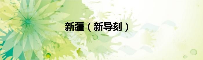 新疆（新导刻）