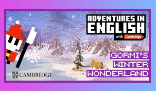 以冬季为主题的Minecraft世界帮助孩子们学习英语