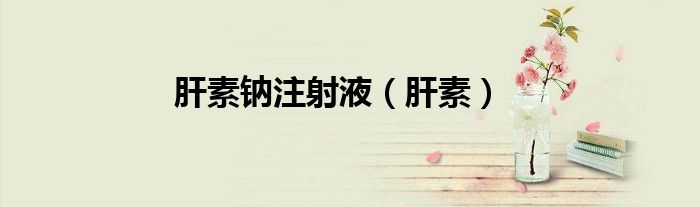 肝素钠注射液（肝素）