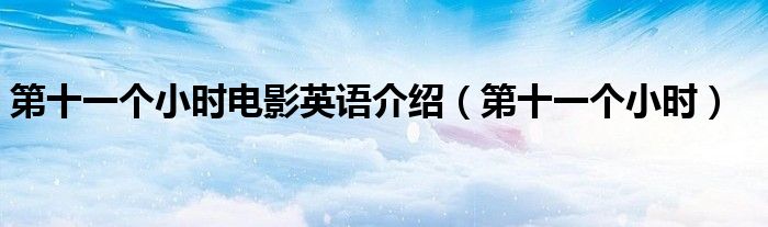 第十一个小时电影英语介绍(第十一个小时)
