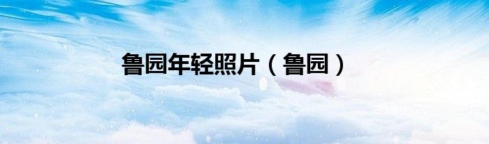鲁园年轻照片(鲁园)