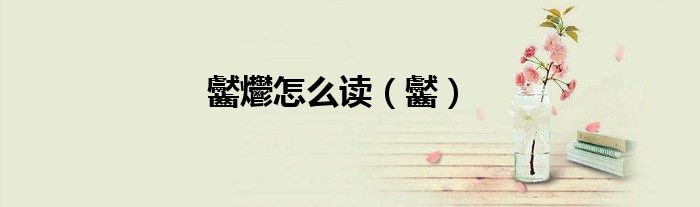 齾爩怎么读（齾）