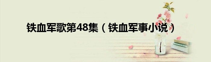 铁血军歌第48集(铁血军事小说)