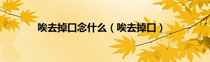 唉去掉口念什么（唉去掉口）