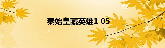 秦始皇藏英雄1 05