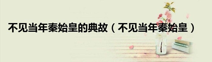 不见当年秦始皇的典故(不见当年秦始皇)