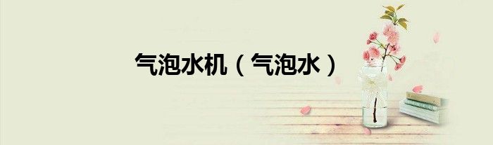 气泡水机（气泡水）