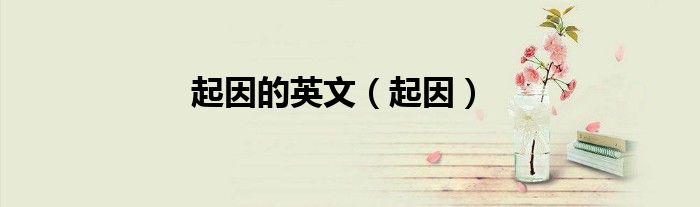 起因的英文（起因）