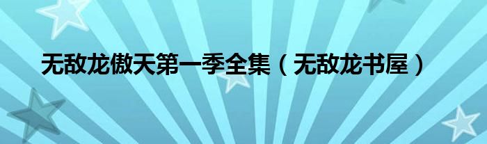 无敌龙傲天第一季全集(无敌龙书屋)
