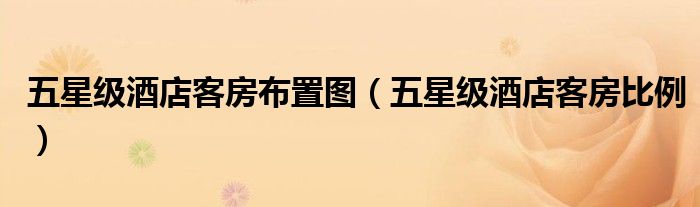 五星级酒店客房布置图(五星级酒店客房比例)